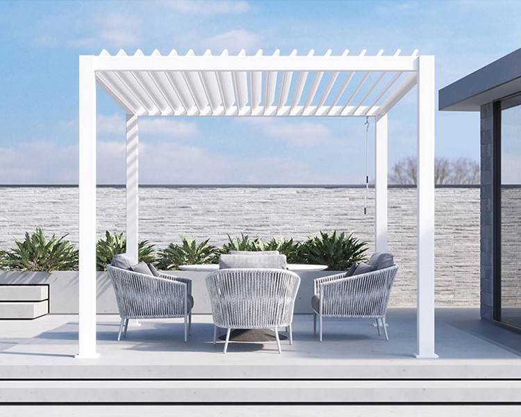 white-manual-pergola